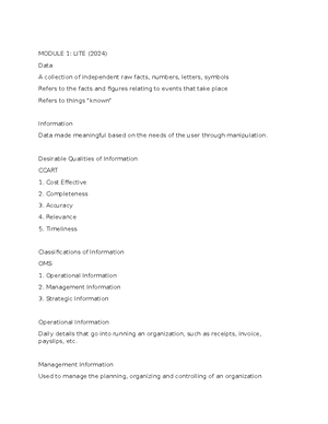 Acccob 3 - Accob3 - Course Code: ACCCOB Course Title: Basic Management ...