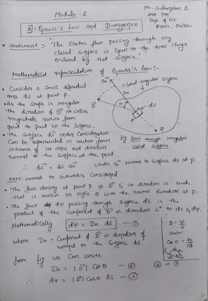 Electromagnetics Module Notes - Electric Field Intensity and More - Studocu