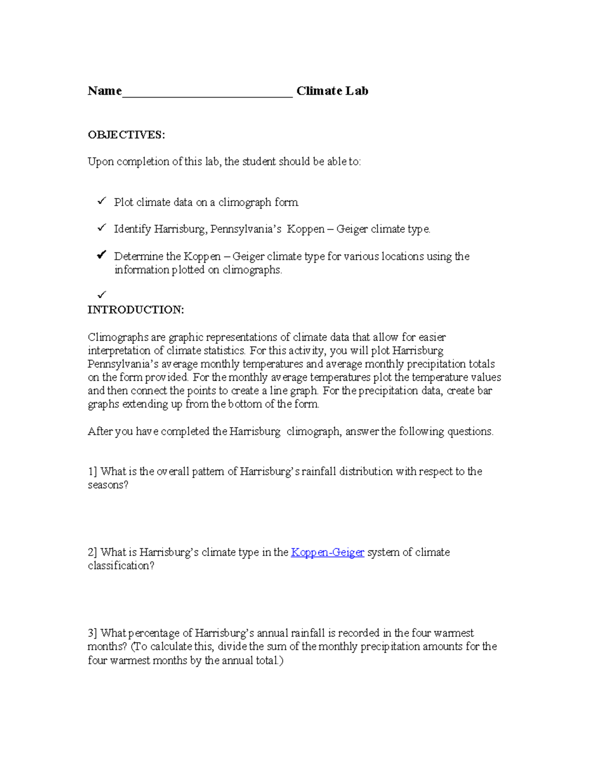 Climate Lab Report - METR 101 Climate Data Analysis - Studocu