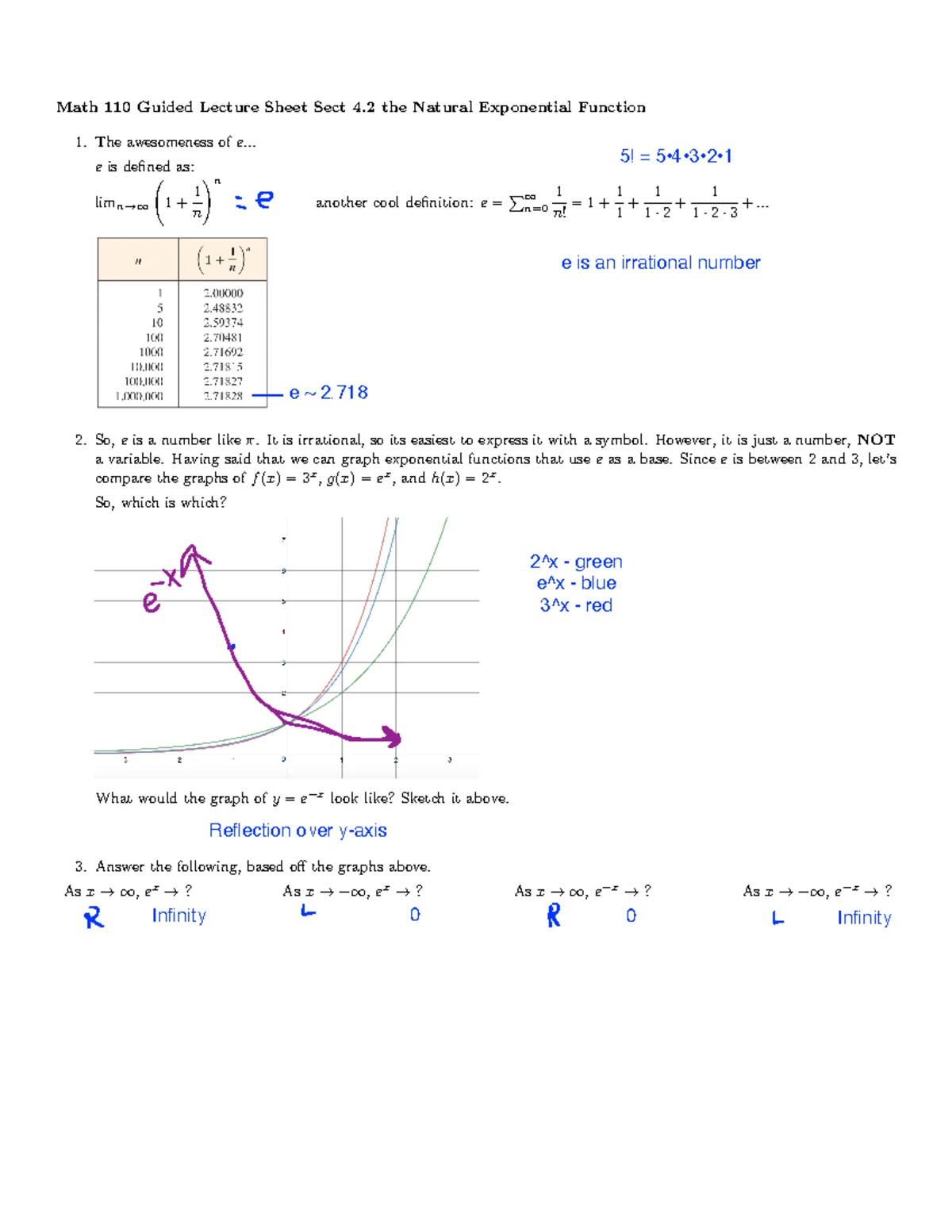 Math 110 (3.6 Guided) - Practice - Math 110 Guided Lecture Sheet Sect 3 ...