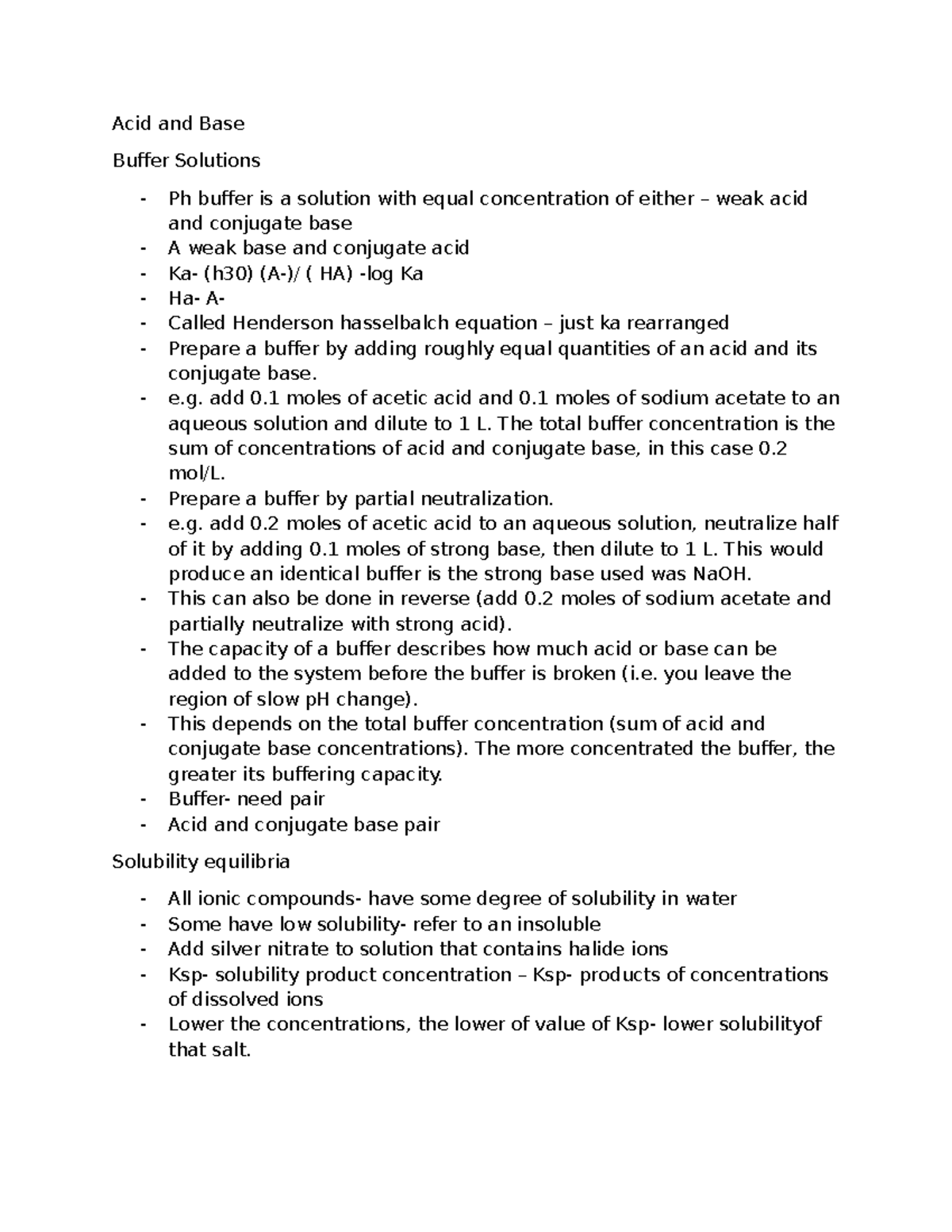 Acid powerpoint - acid work - Acid and Base Buffer Solutions - Ph ...