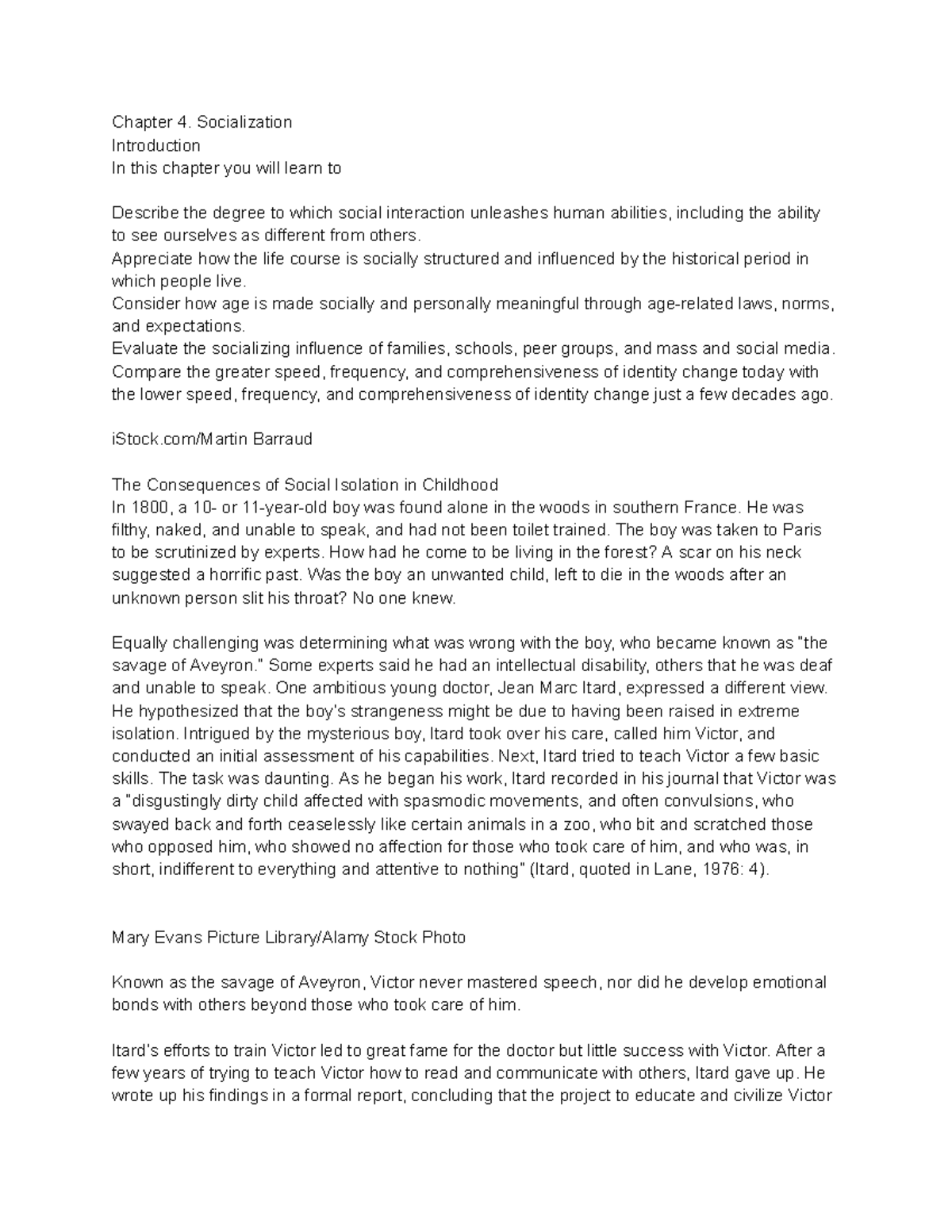 Chapter 4: Socialization and Its Impact on Human Development - Studocu
