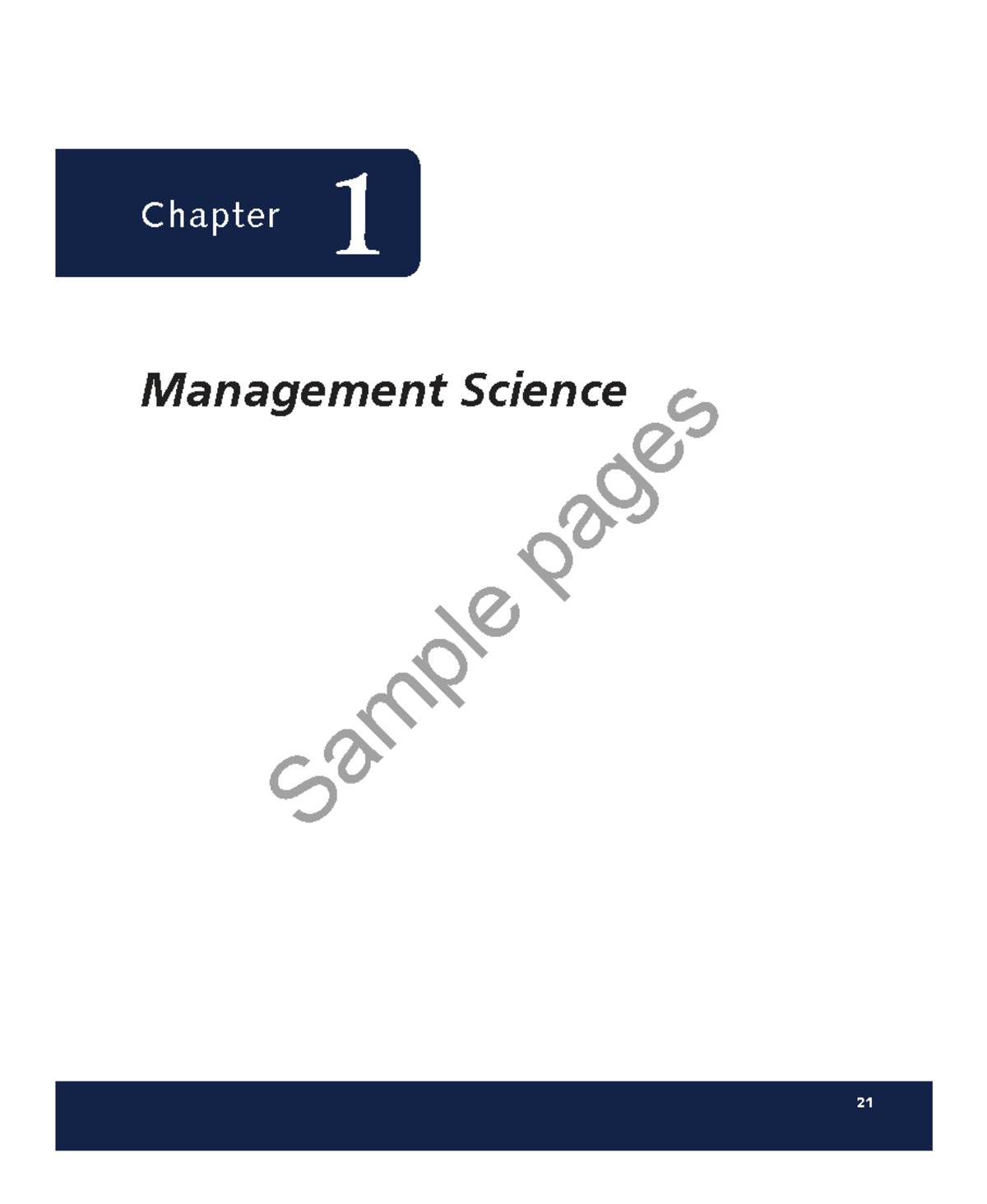 Chapter 1: Introduction to Management Science Techniques (M01_TAYL3045 ...