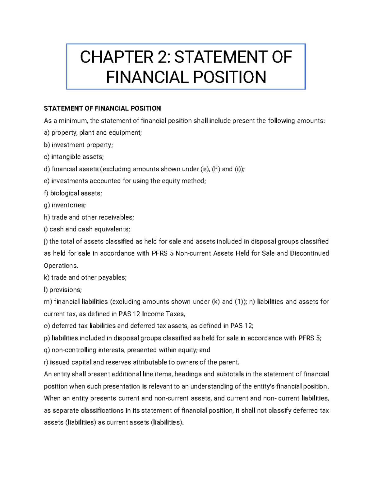 Statement+OF+ Financial+ Position+ Handout - STATEMENT OF FINANCIAL ...