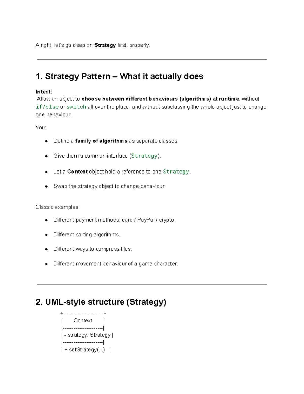 Design Patterns - Notes for Corporate Law Lesson 1 - Studocu