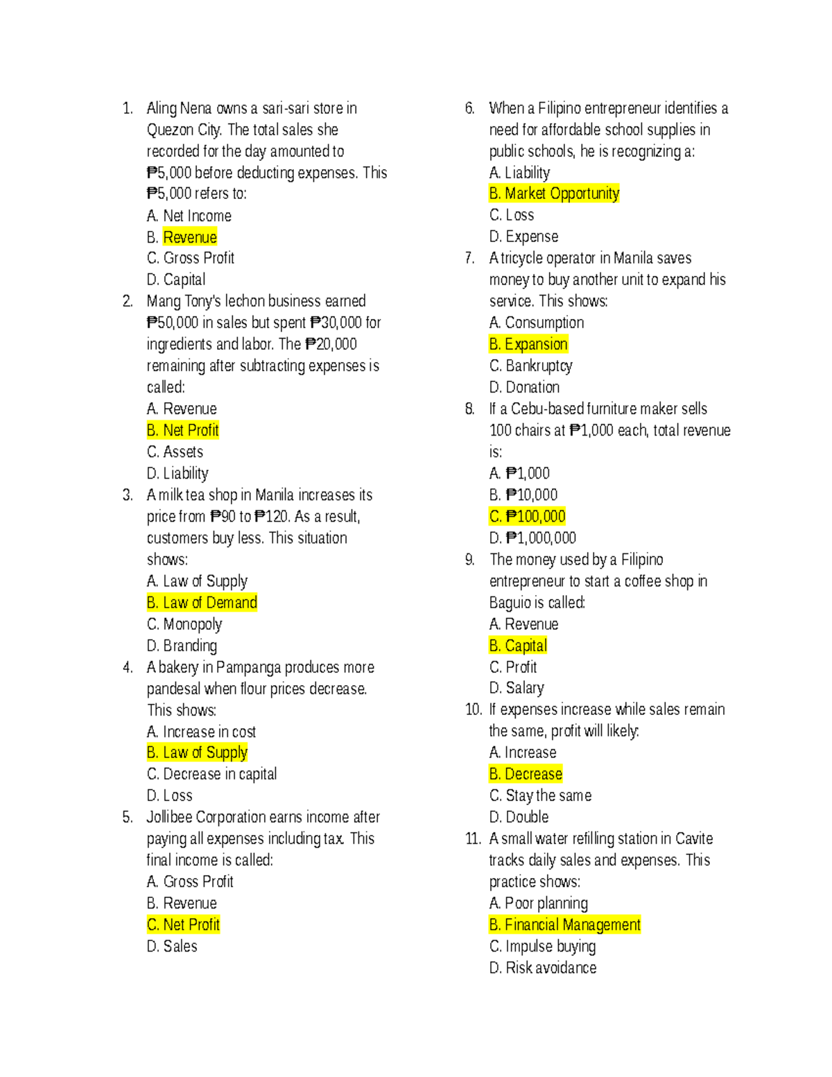 Reviewer for ENTREP: Key Concepts and Scenarios in Business - Studocu