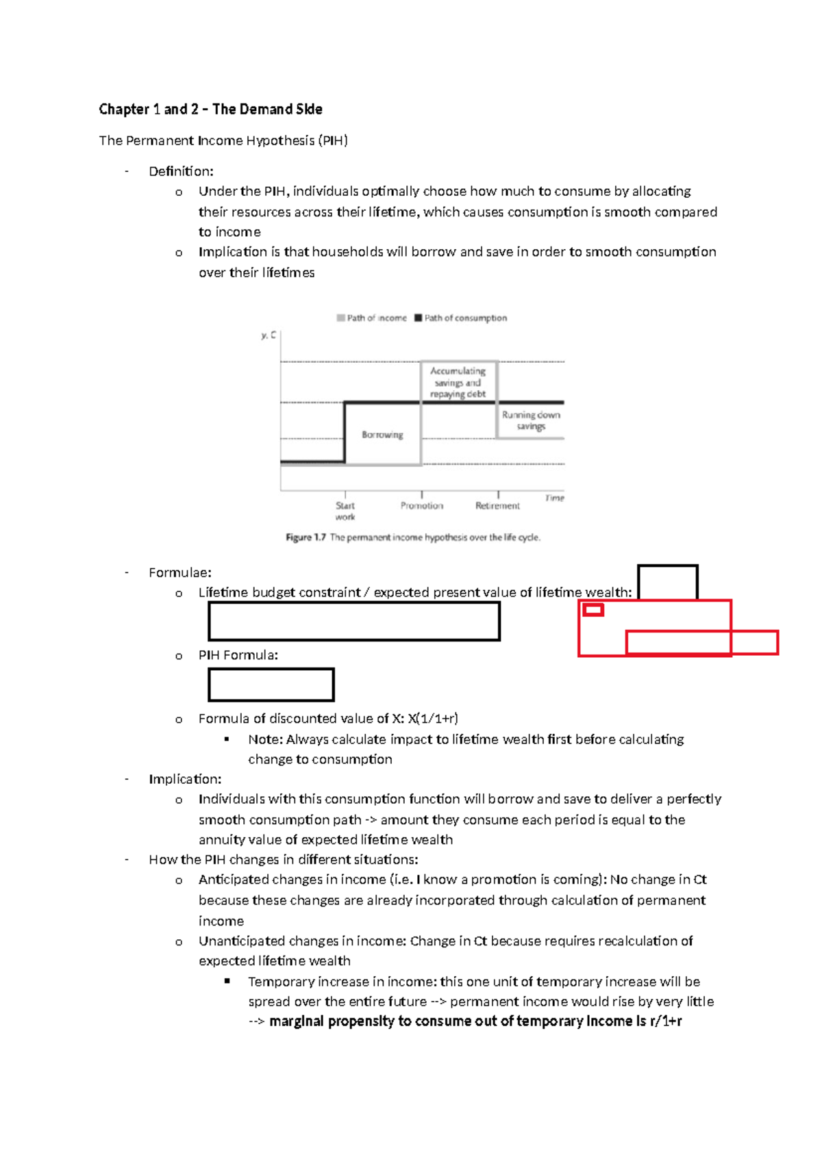 Combined T1 - Chapter 1 and 2 – The Demand Side The Permanent Income ...