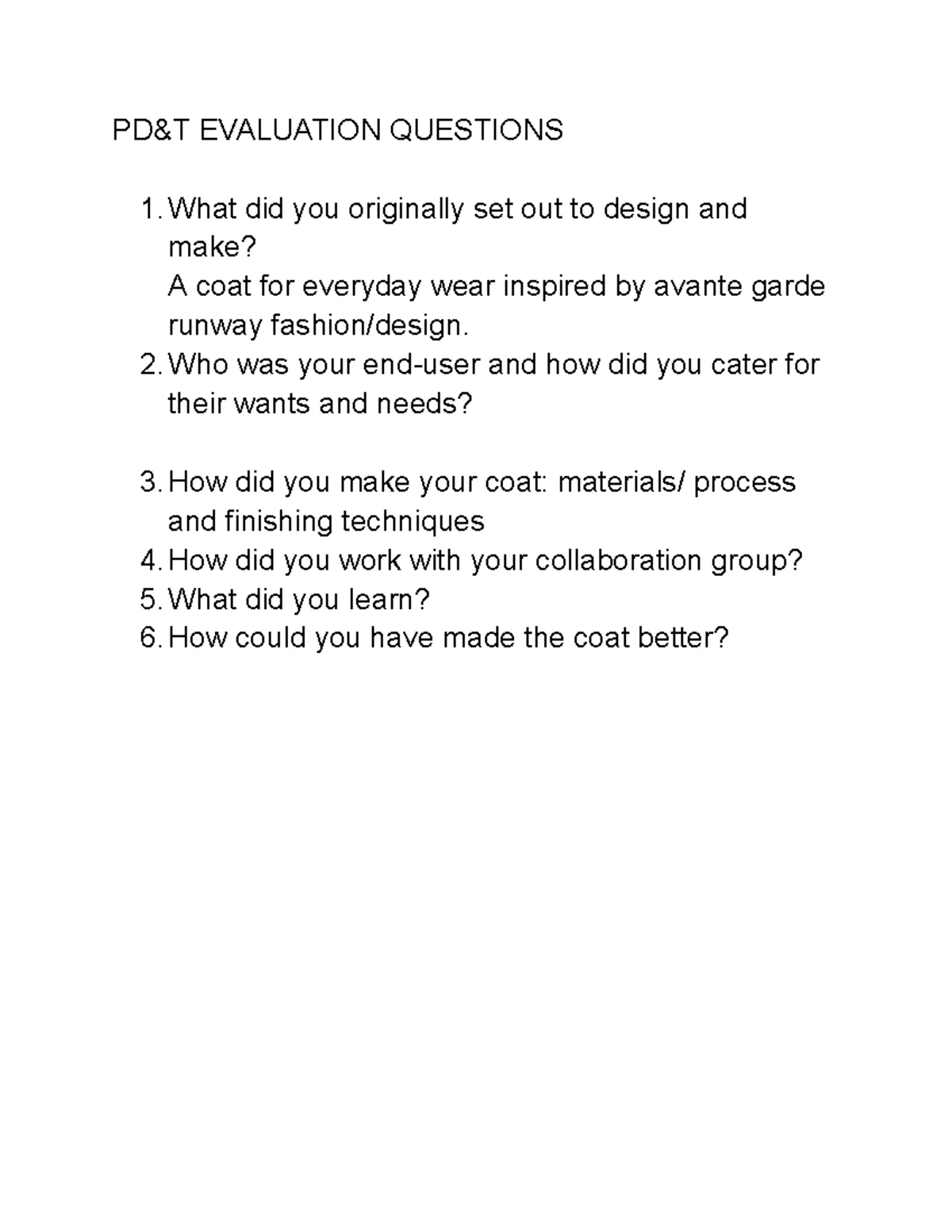 Updated SAC #1 PD&T: Influences on Design and Production - Studocu