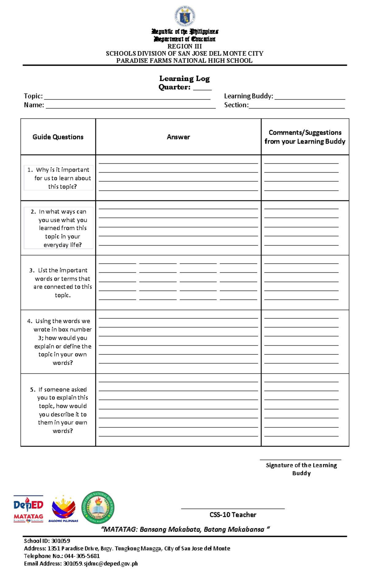 Learning Log Q1: Topic Exploration for 2025-2026 - Studocu