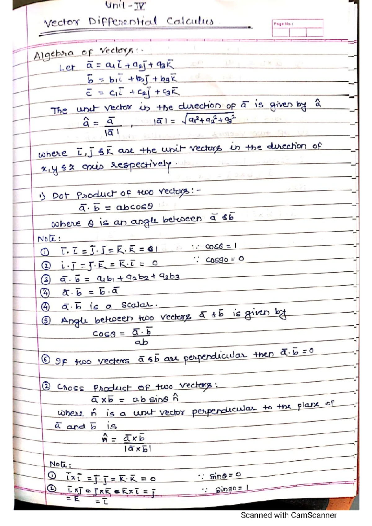 Vector Integral Calculus: Line Integrals and Work Done (Unit 6) - Studocu