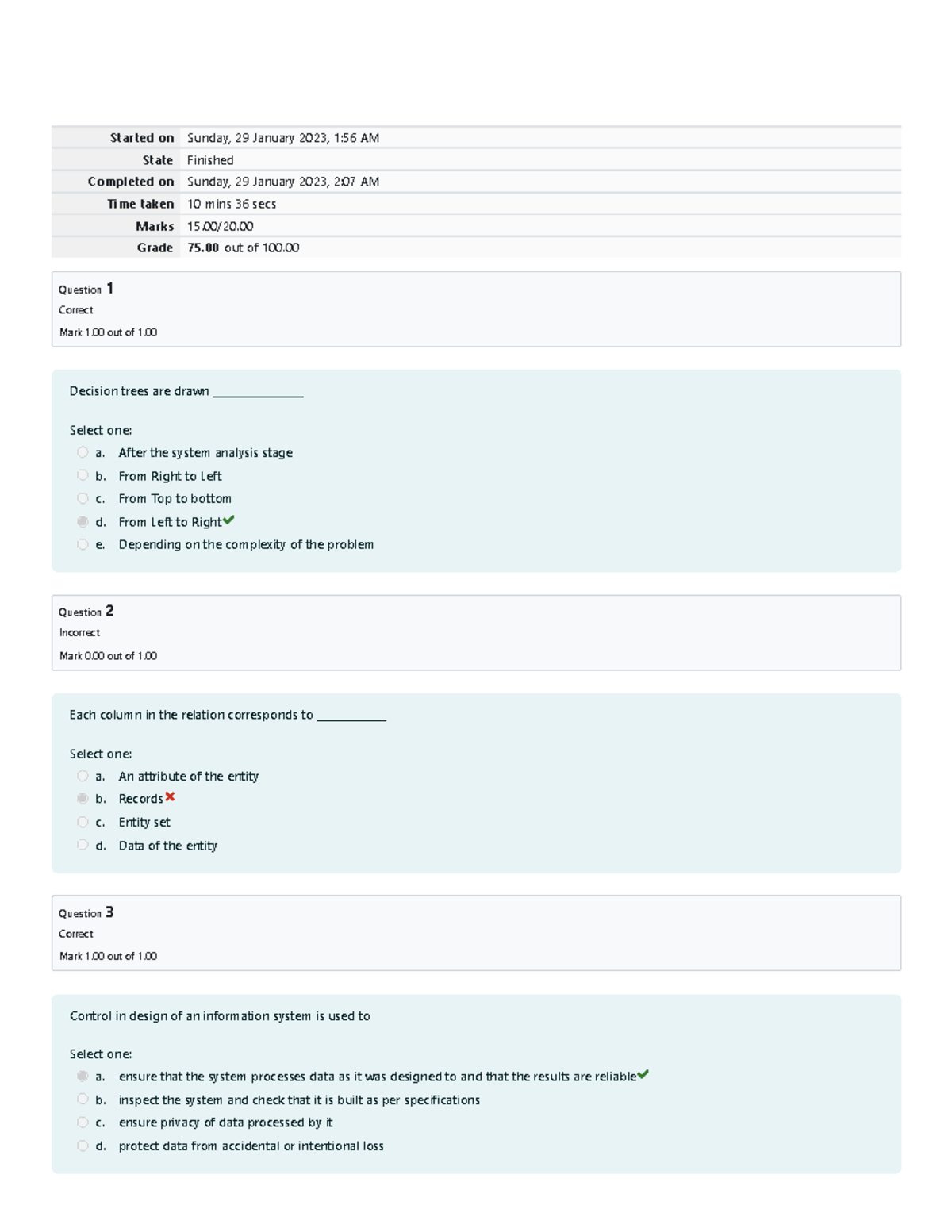 Final Laboratory Quiz 1 - Attempt Review and Corrections - Studocu