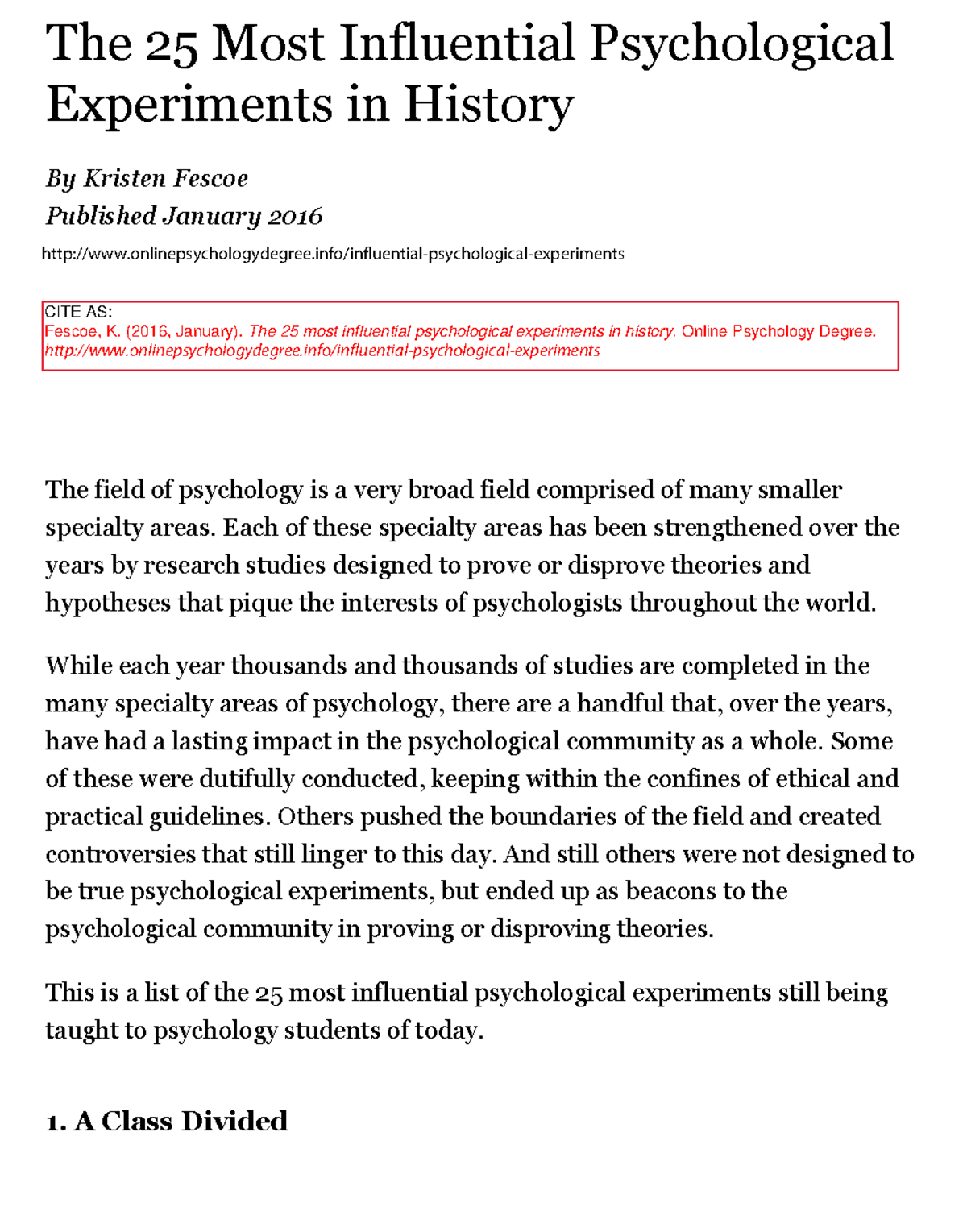 The 25 Most Influential Psychological Experiments in History - Each of ...