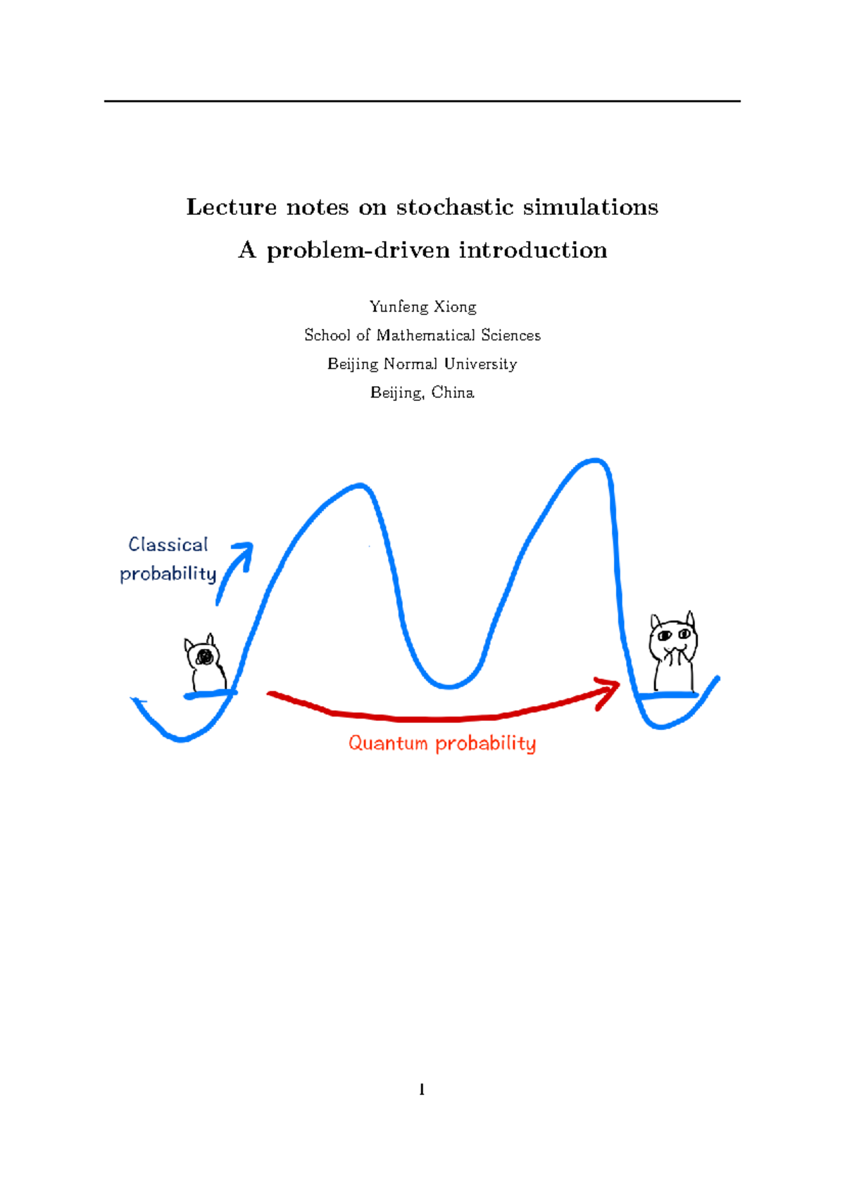 Lecture Notes on Stochastic Simulations (MATH 251120) - Studocu