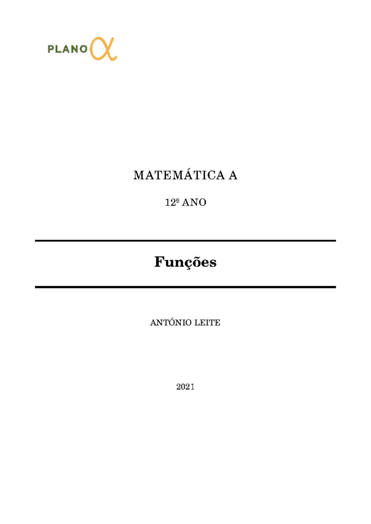 Funções 12º Ano A - Resumos e Teoremas de Matemática - Studocu