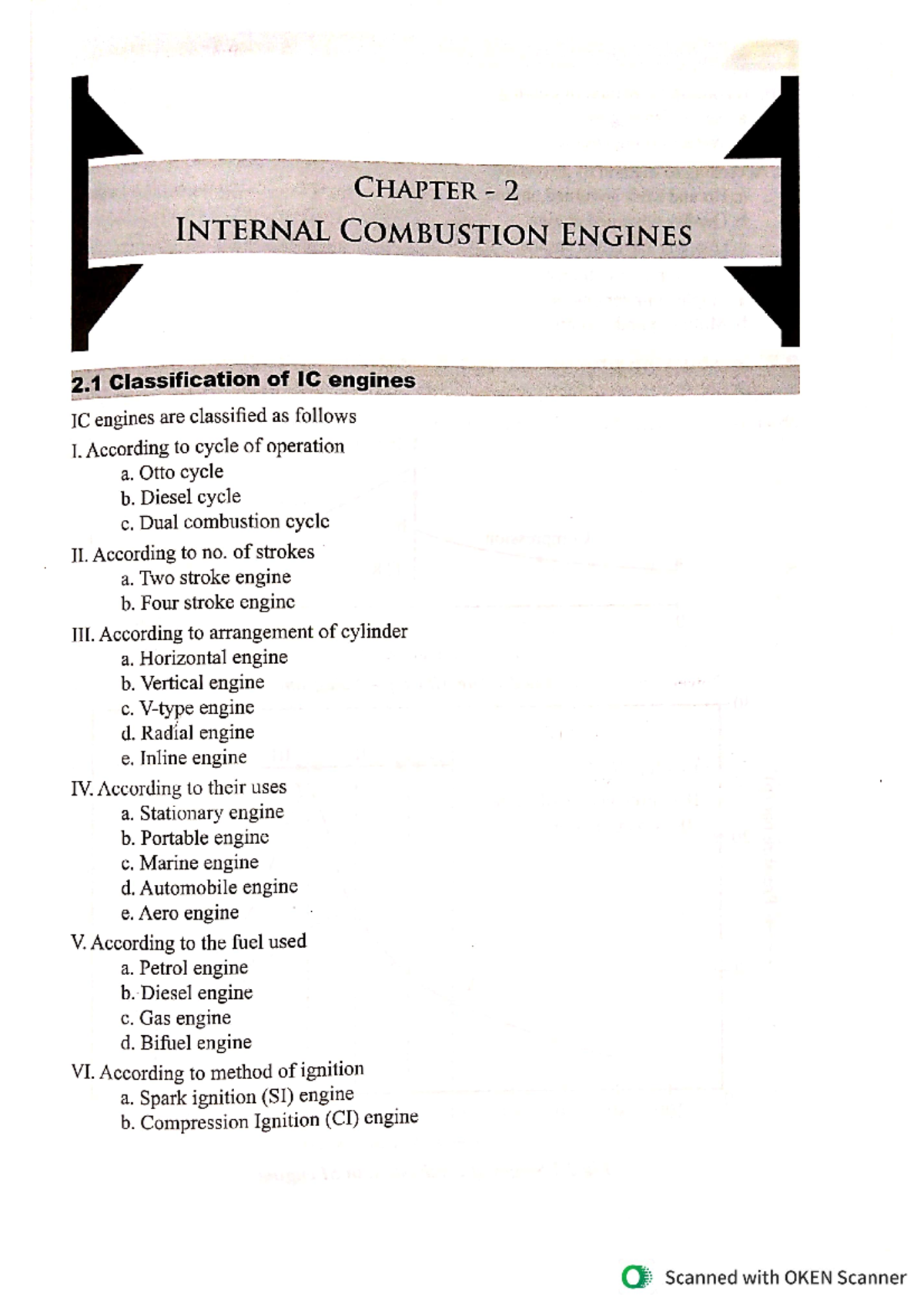 Module-1, Chapter-2 - Internal Combustion Engines Notes - Studocu