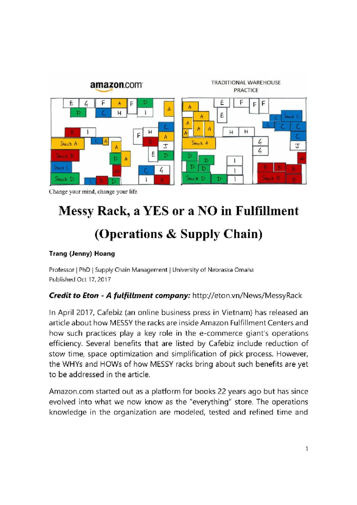 EL3-1: Understanding Warehouse Management and Its Role in Supply Chains ...