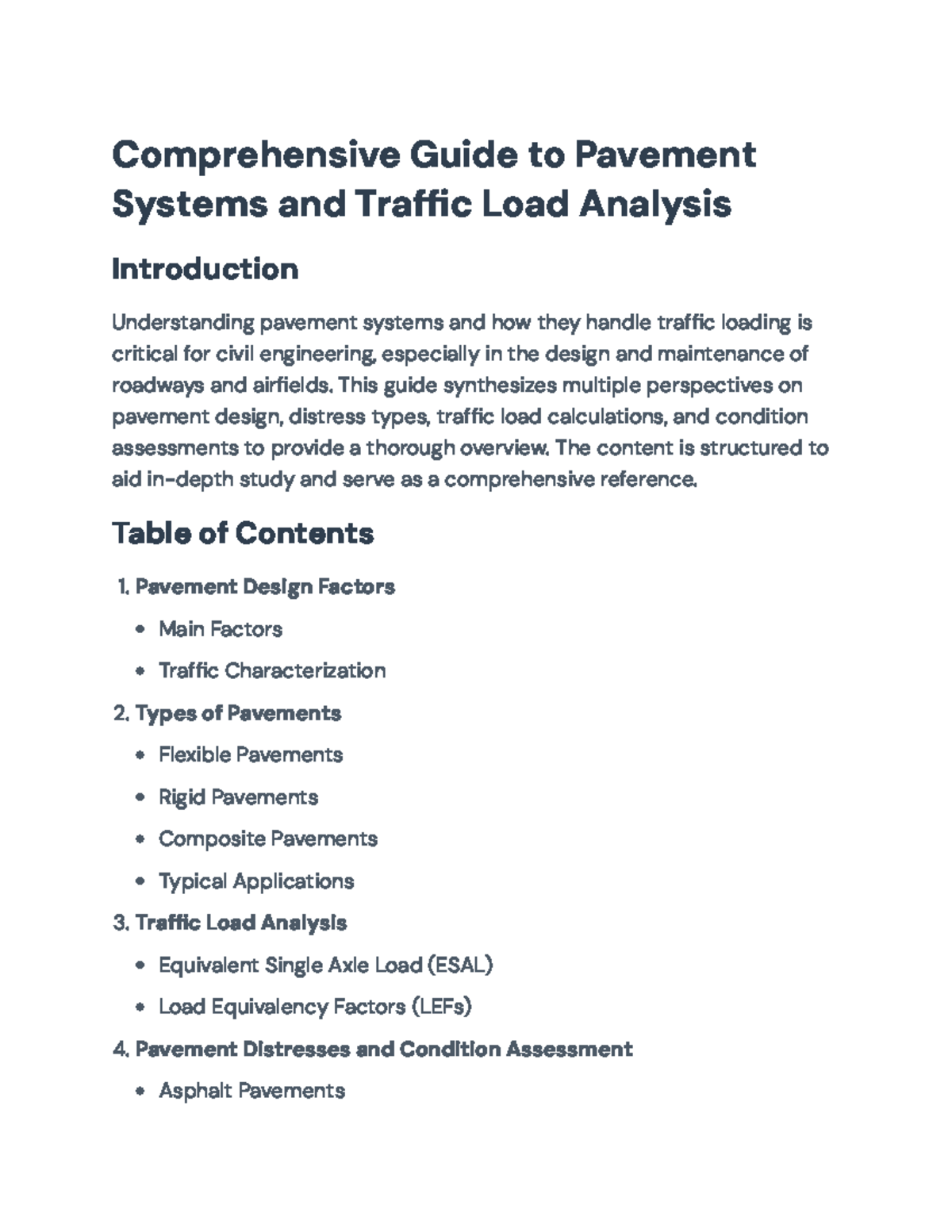 Pavement Systems and Traffic Load Analysis: A Comprehensive Guide ...
