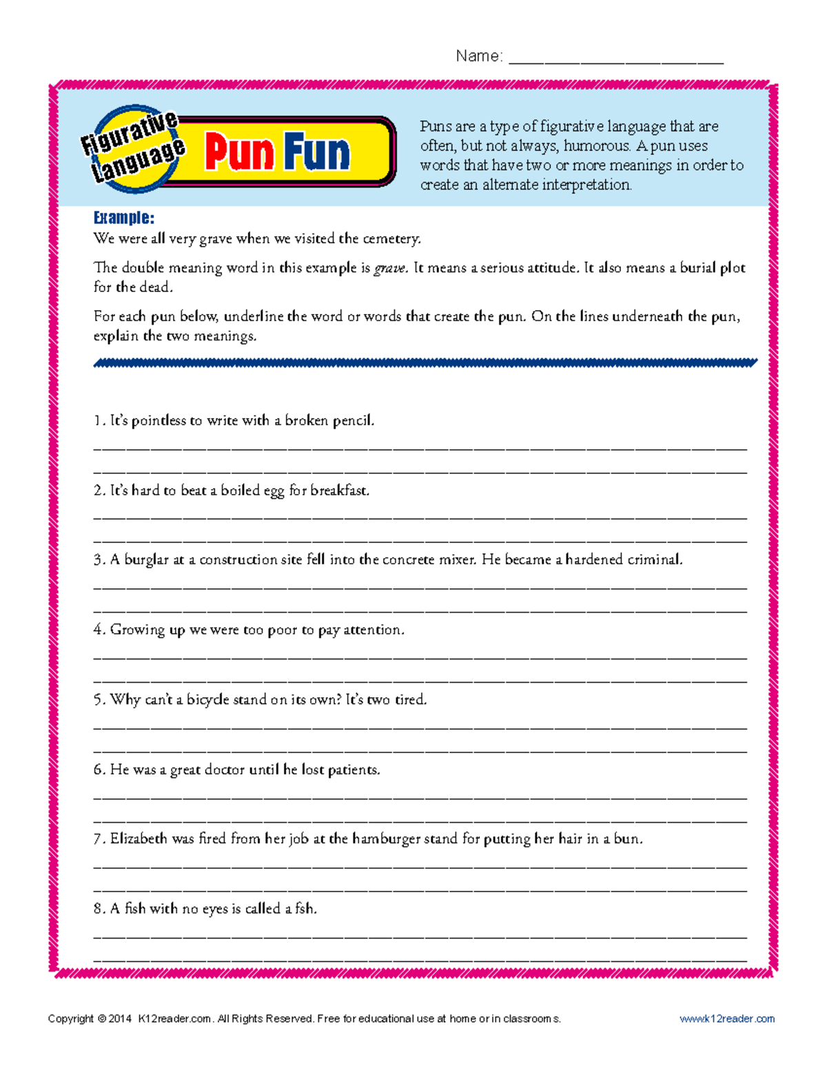 Pun Fun: Exploring Figurative Language in Puns for Teaching Activities ...