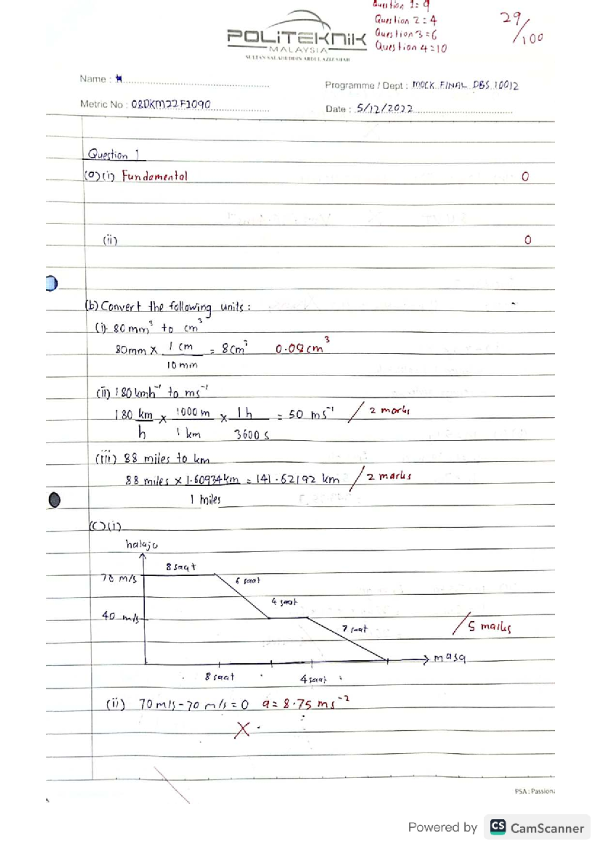 DBS 10012 mock final exam questions and solutions - Studocu