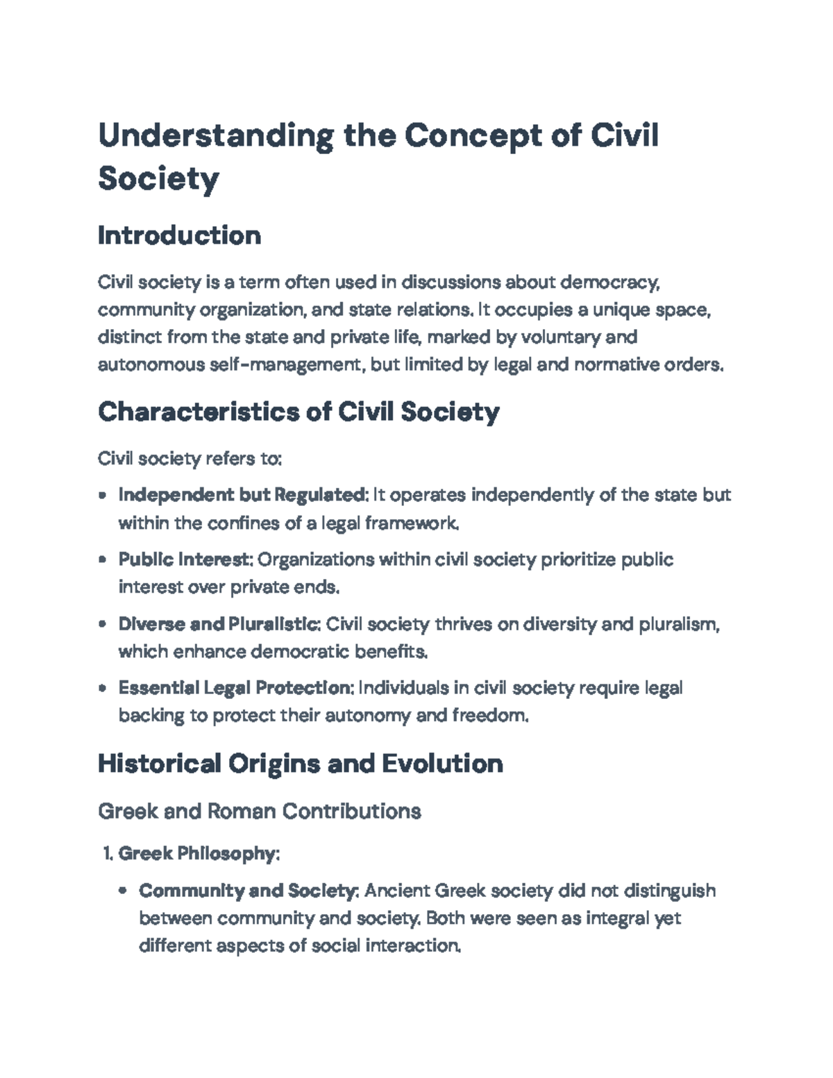 Analyzing Civil Society: Historical Roots, Functions, and Implications ...