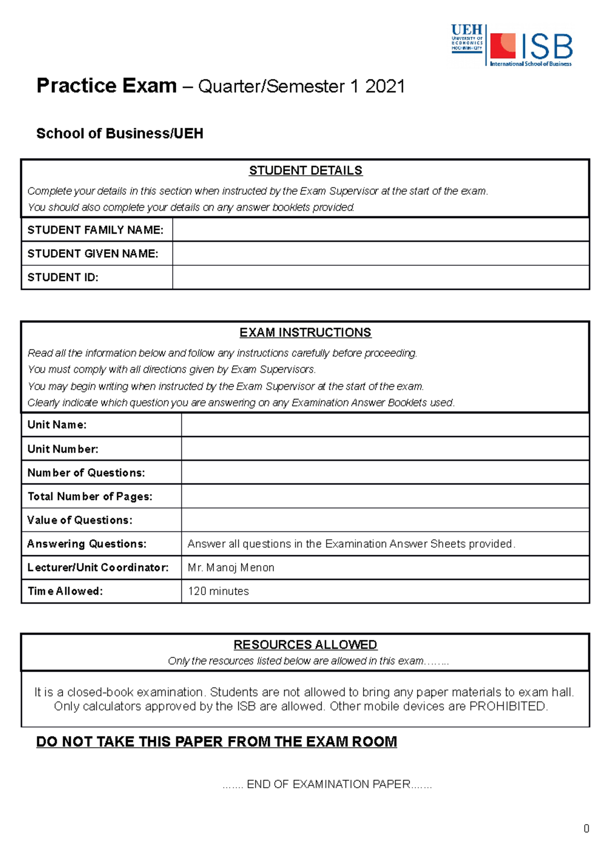 Final Exam Practice - Principles of Accounting (2021) - Studocu