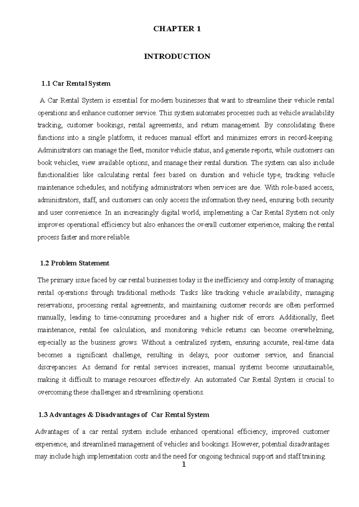 Car Rental System (CRS) Overview: Introduction, Objectives, and ...