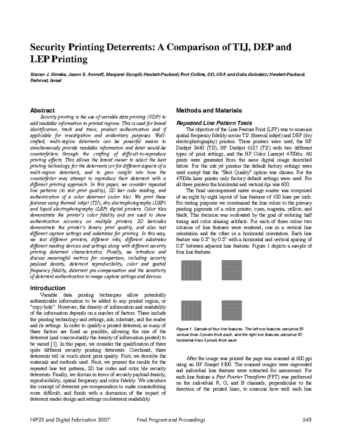 Security Printing Deterrents: Comparing TIJ, DEP & LEP Technologies ...