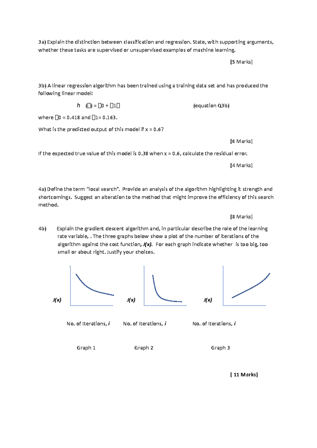 Regression and Local Search Concepts - PP Questions - Studocu
