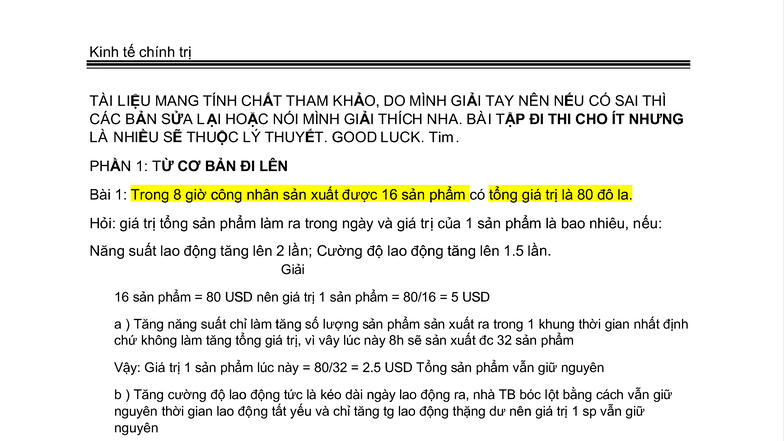 Btap KTCT - Tài liệu ôn tập cho kỳ thi cuối kỳ - Studocu