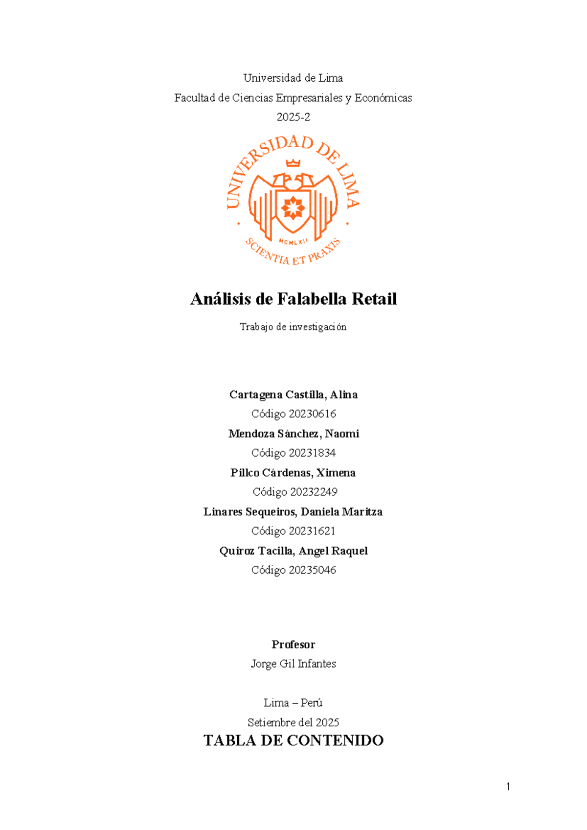 Análisis Estratégico de Falabella Retail - Trabajo de Investigación 20230616 - Document Preview