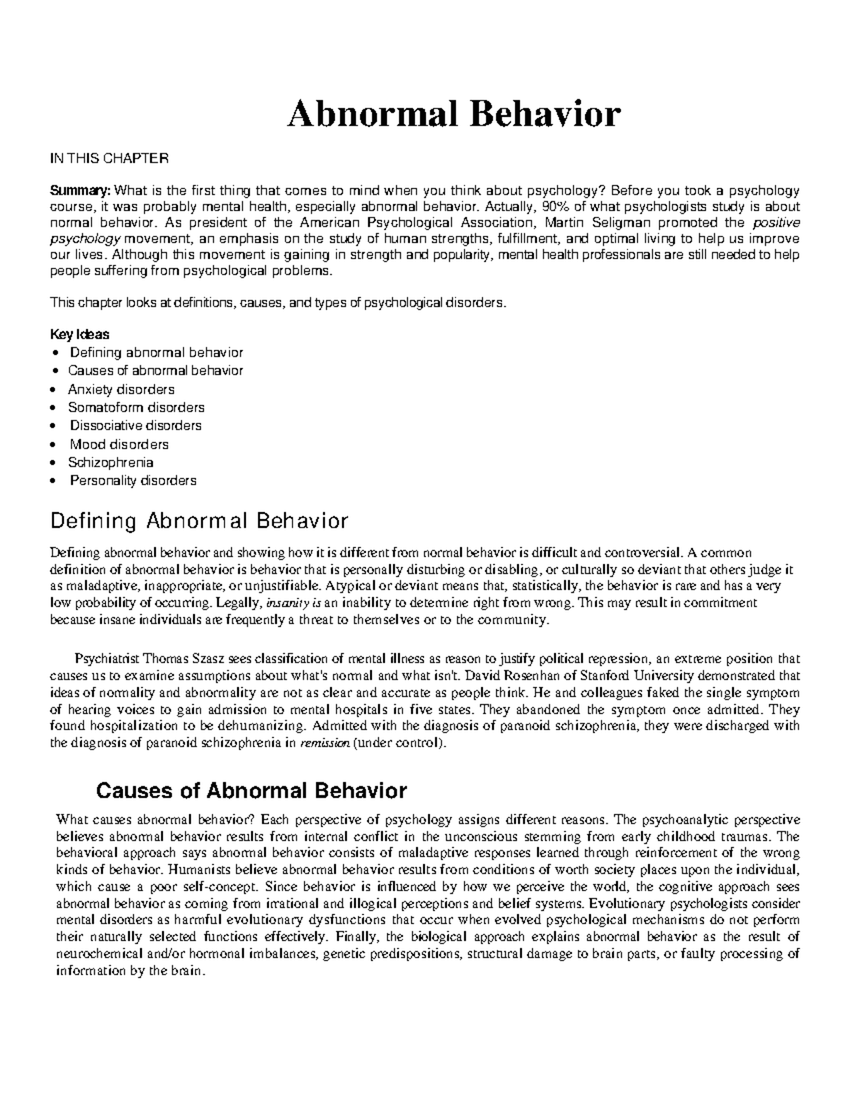 Understanding Mental Disorders: DSM-IV Insights and Key Disorders ...