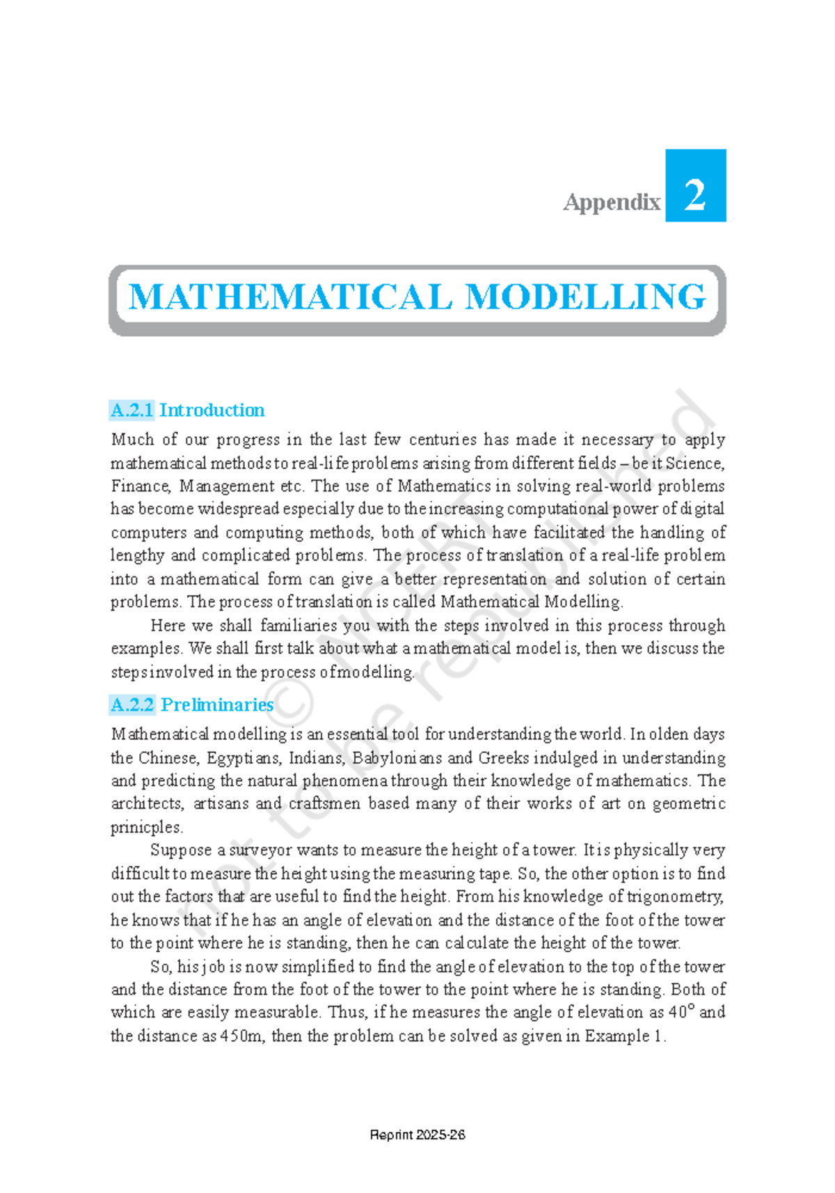Appendix 2: Mathematical Modelling Techniques and Examples - Studocu