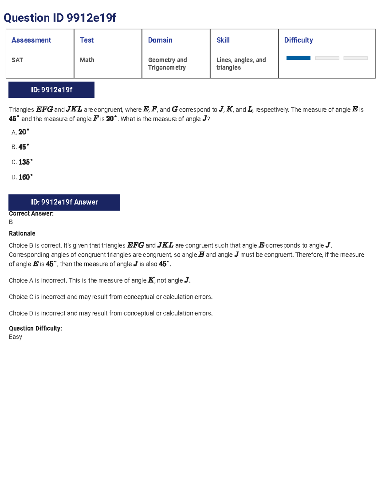 Geometry - SAT Math Assessment Test: Geometry & Trigonometry Skills ...
