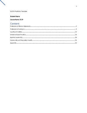 D129 Advanced Professional Role and Value Task 2 - D129 E-Portfolio ...