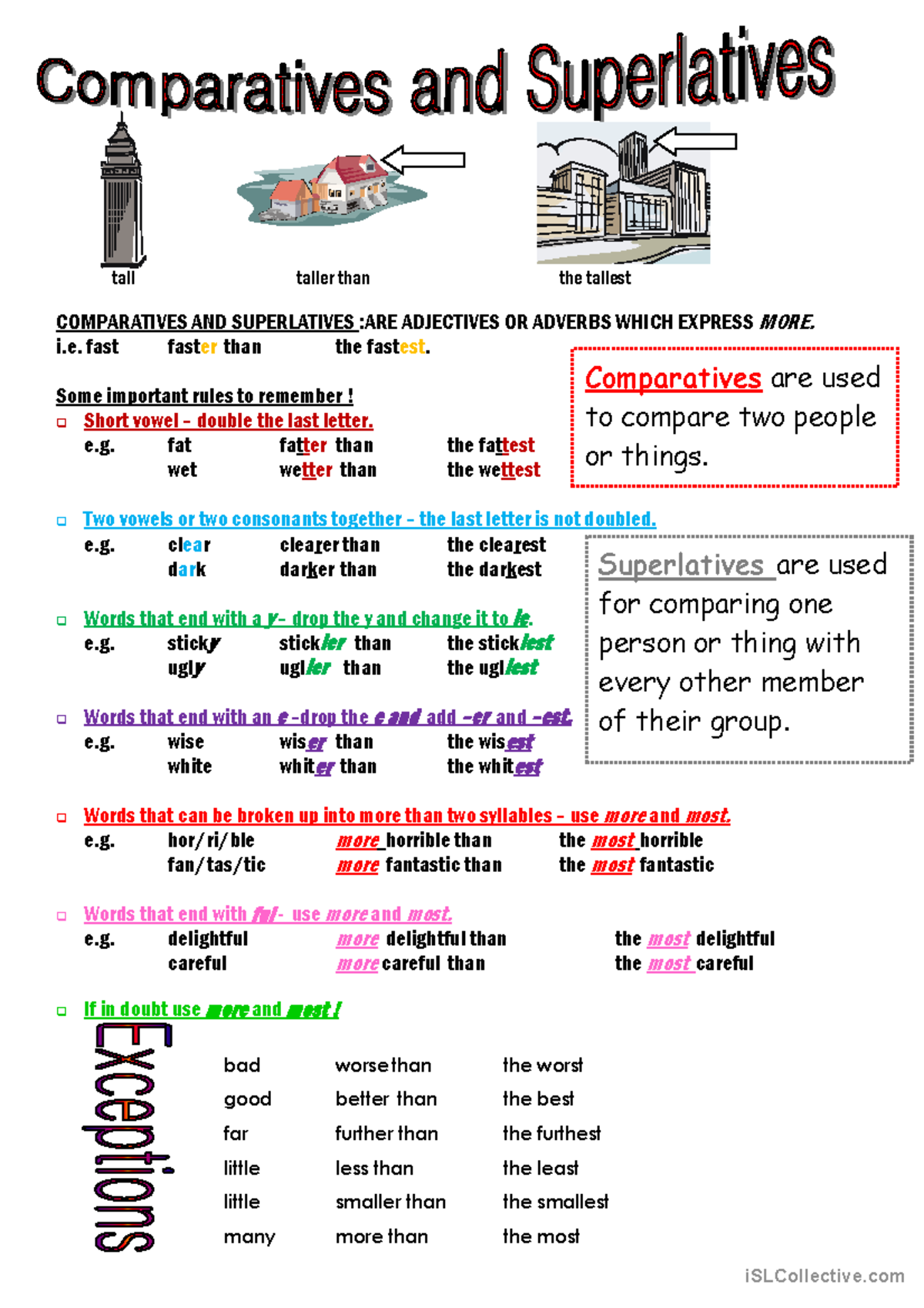 Comparatives and Superlatives: Adjectives Explained (ENG101) - Studocu