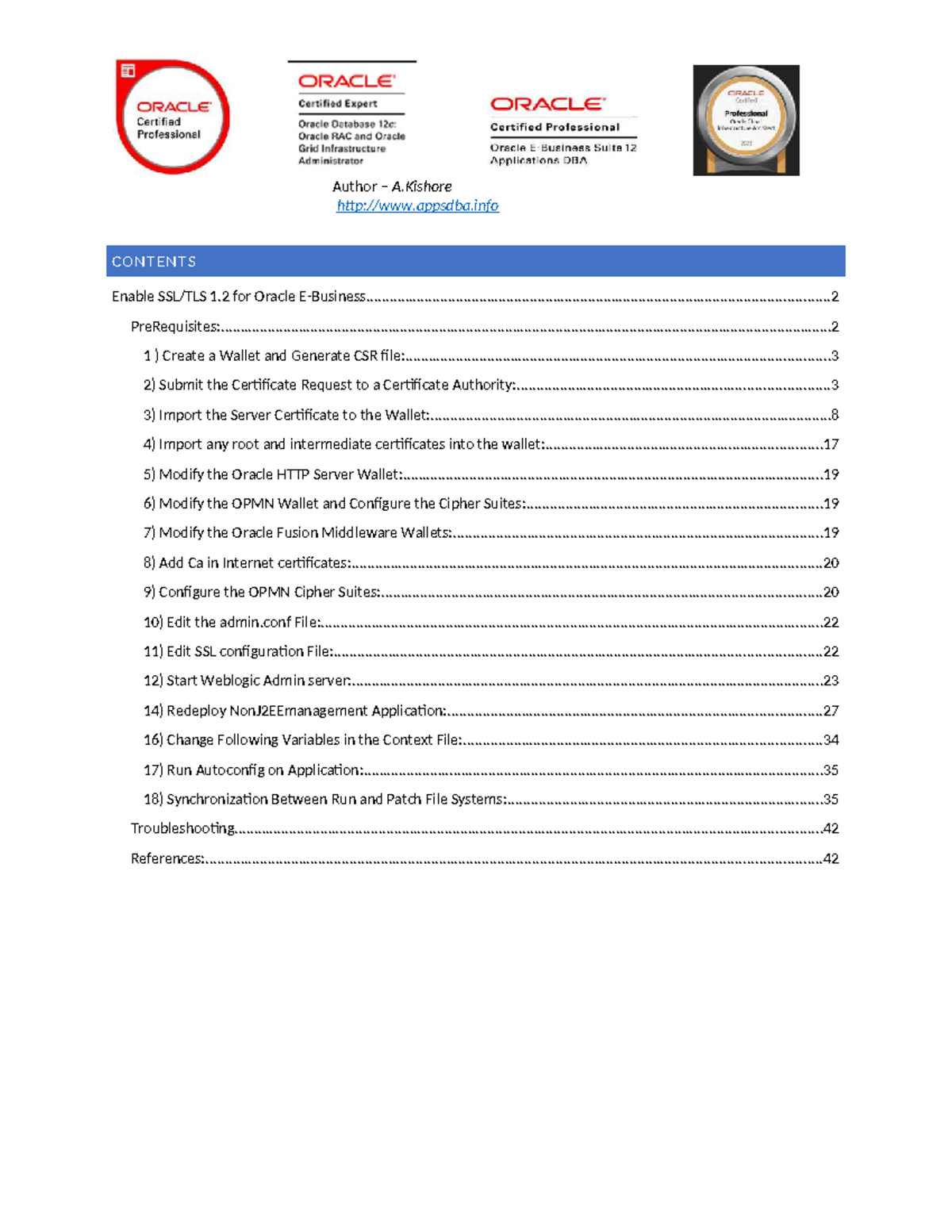 1a EBS R12 - SSL Configuration Guide for Oracle EBS - Studocu