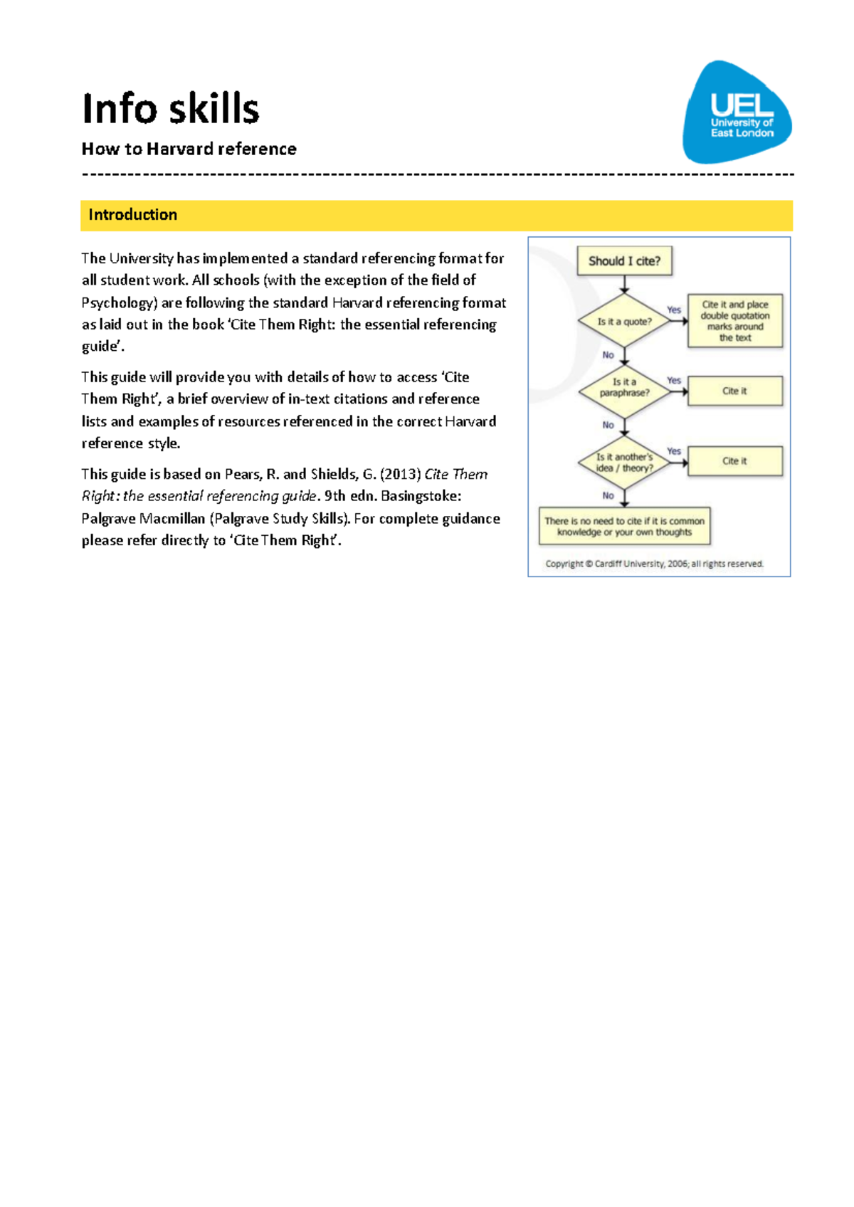 UEL Harvard Referencing Guide: Essential Skills for Students - Studocu