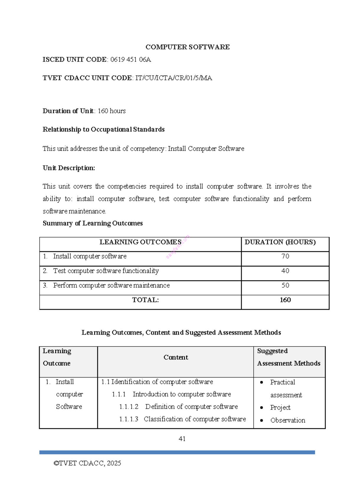 Install Computer Software - ISCED 0619 451 06A - Studocu