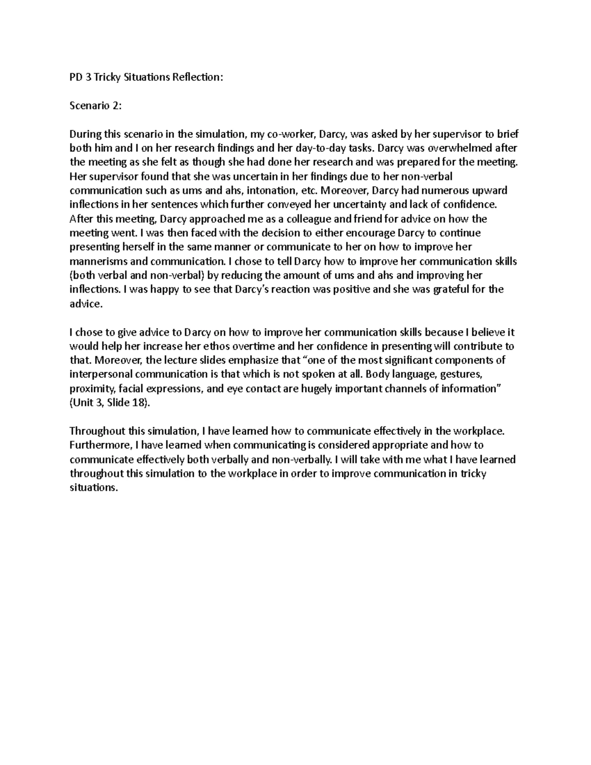 PD3 Major Reflective Report: Insights and Learning Reflections - Studocu