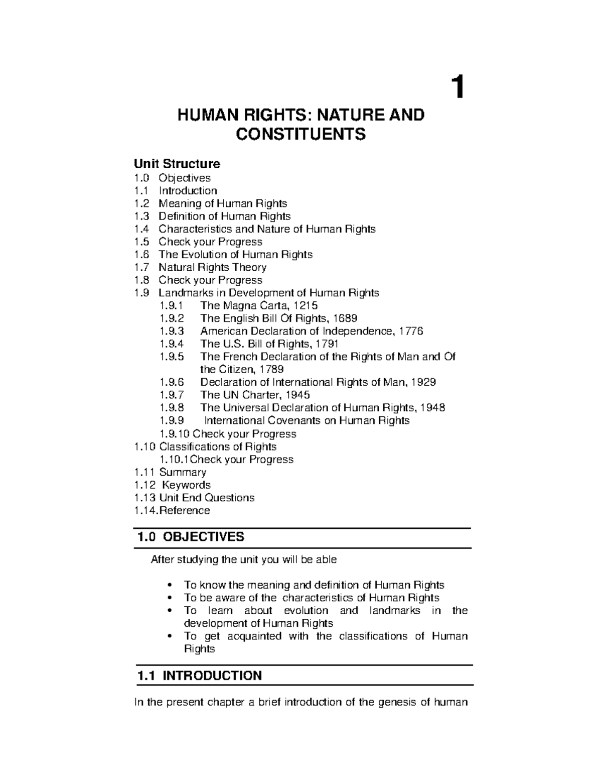 Human Rights - Lecture Notes on Definitions, Evolution & Theories - Studocu