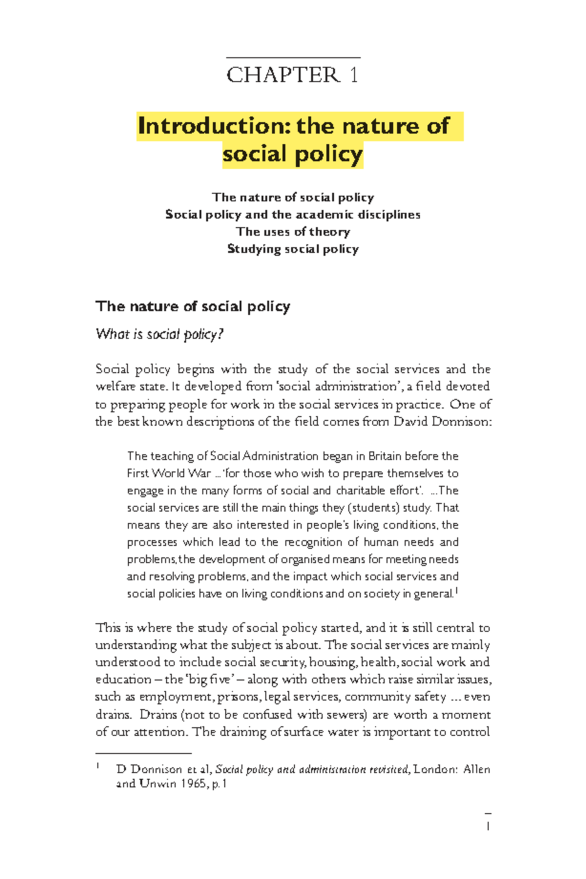 SOC 101: Chapter 1 - Introduction to Social Policy Theory and Practice ...
