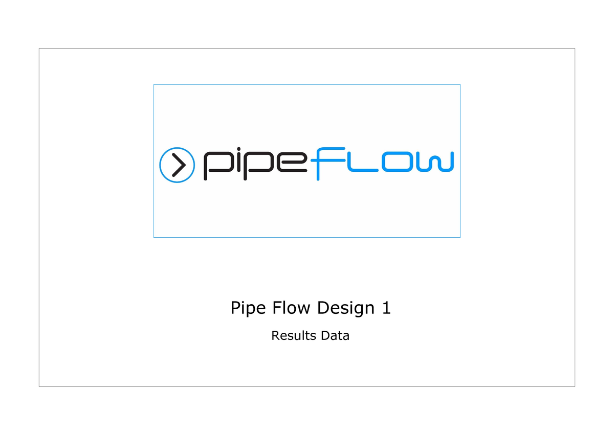 Pipe Flow Software Project 1 Results - PF Expert Solution - Studocu