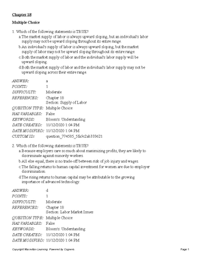 Chapter 15 - Study Questions - Multiple Choice Which of the following ...