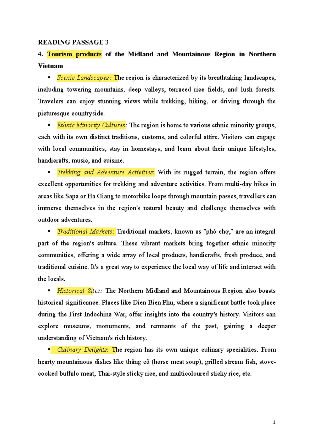 469d2220615 t7709l6 reading passage 3 - 1 READING PASSAGE 3 Tourism ...
