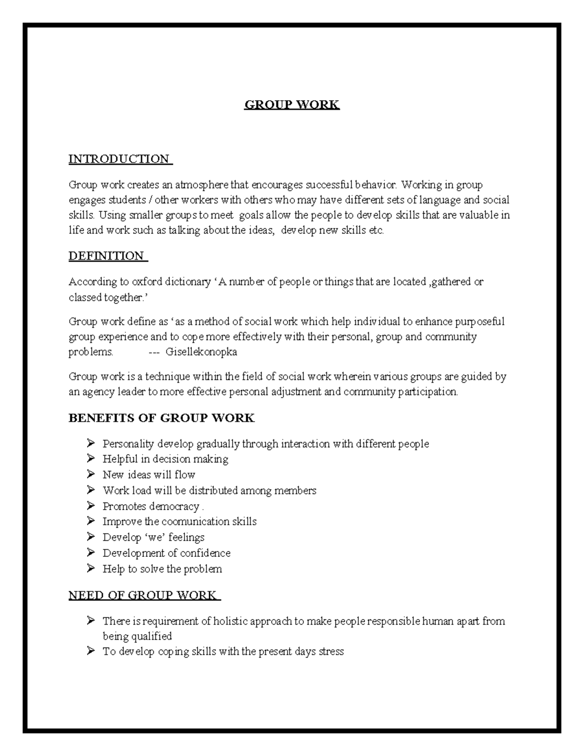 GROUP WORK INTRODUCTION: Benefits, Types, and Effective Strategies ...