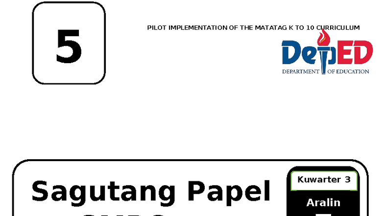Pilot Implementation of MATATAG K to 10 Curriculum: GMRC Q3 Lesson 7 ...