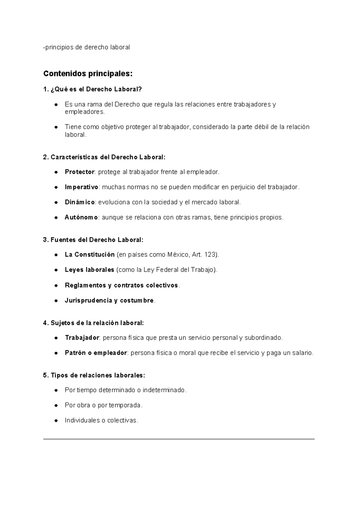 Resumen Módulo 1 y Módulo 2 de Derecho Laboral - Studocu