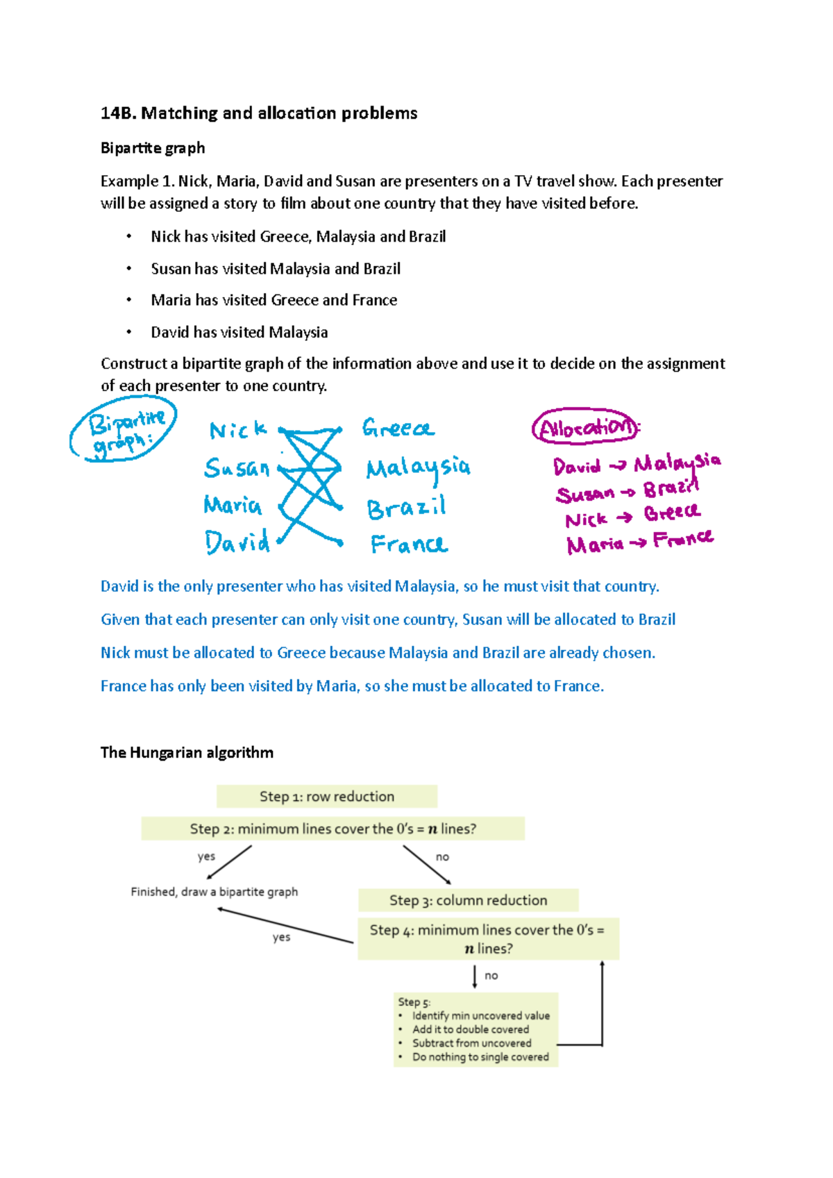 14B - General Maths Notes on Bipartite Graphs and Allocation Problems ...