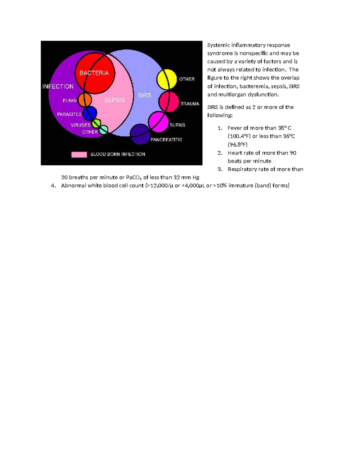 SIRS - genetics notes - Systemic inflammatory response syndrome is ...
