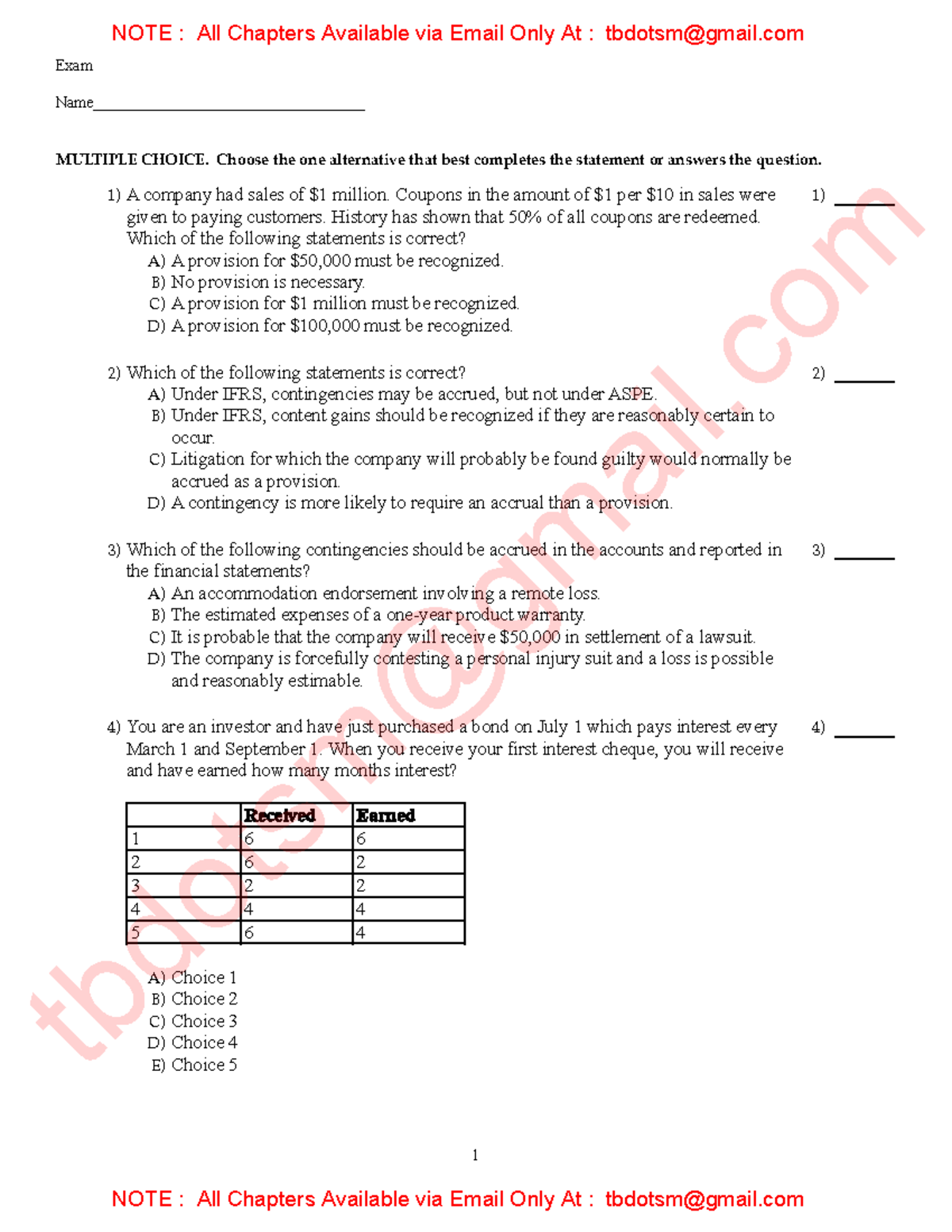 Test Bank & Solutions Manual for INTAC 2, 8th Canadian Edition by ...
